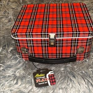 NWTS VTG Aladdin Heritage Plaid Lunch Kit